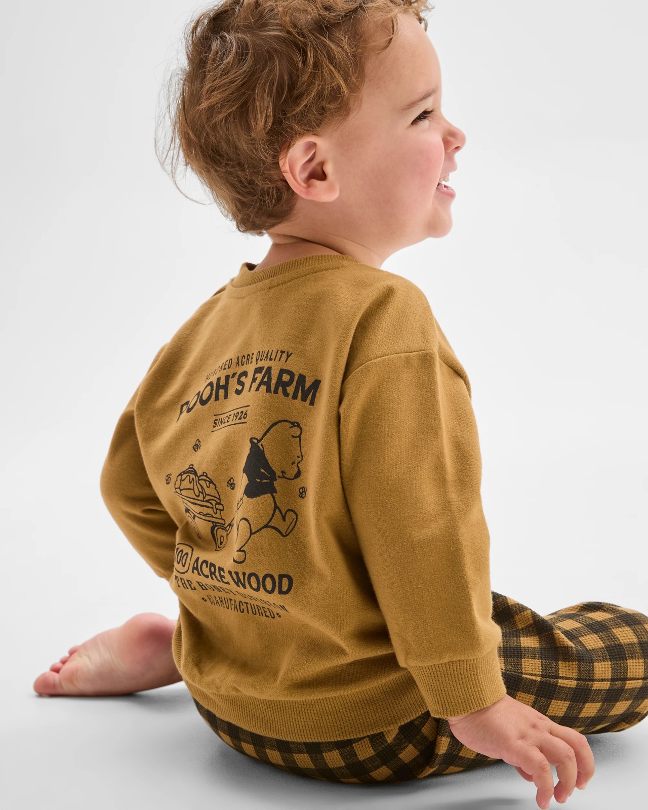 Disney Organic Cotton Baby Fleece Set - Winnie Dull Gold 2 of 6