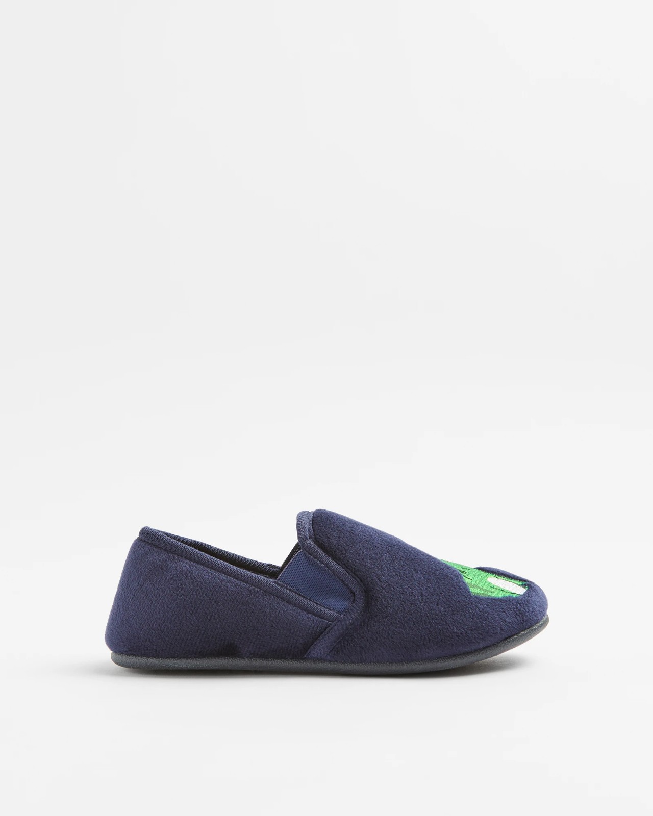 Boys Junior Elastic Side Dinosaur Slipper