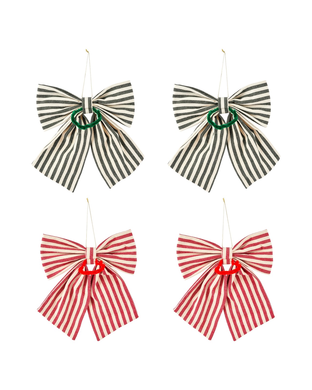 Anko 2 Pack Medium Stripe Bows - Assorted 3 of 5