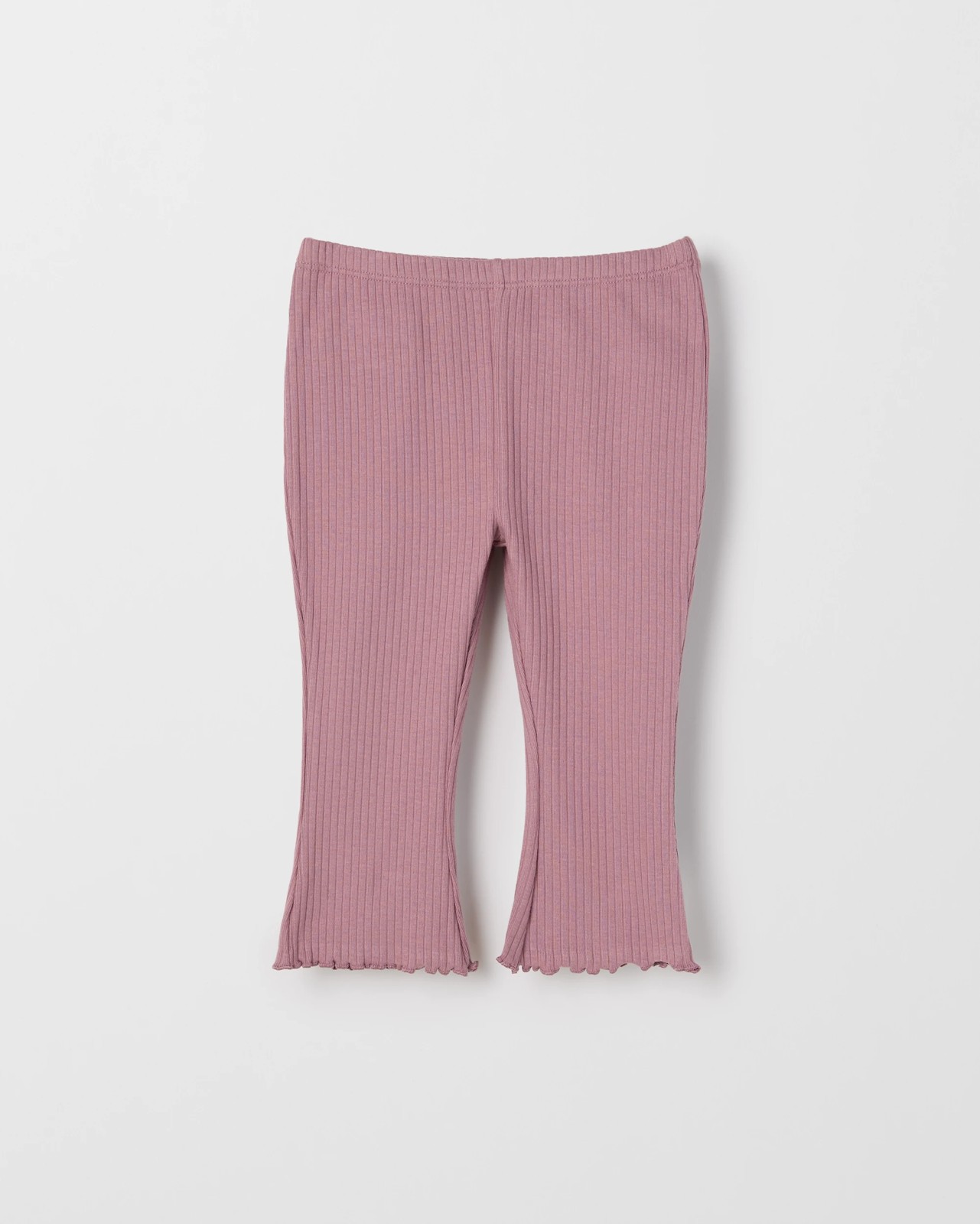 Baby Organic Cotton 2 Pack Baby Waffle and Rib Leggings 2 of 3