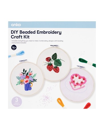 DIY Beaded Embroidery Craft Kit