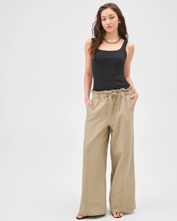 Lily Loves Australian Cotton Blend Double Layer Fitted Scoop Tank Top