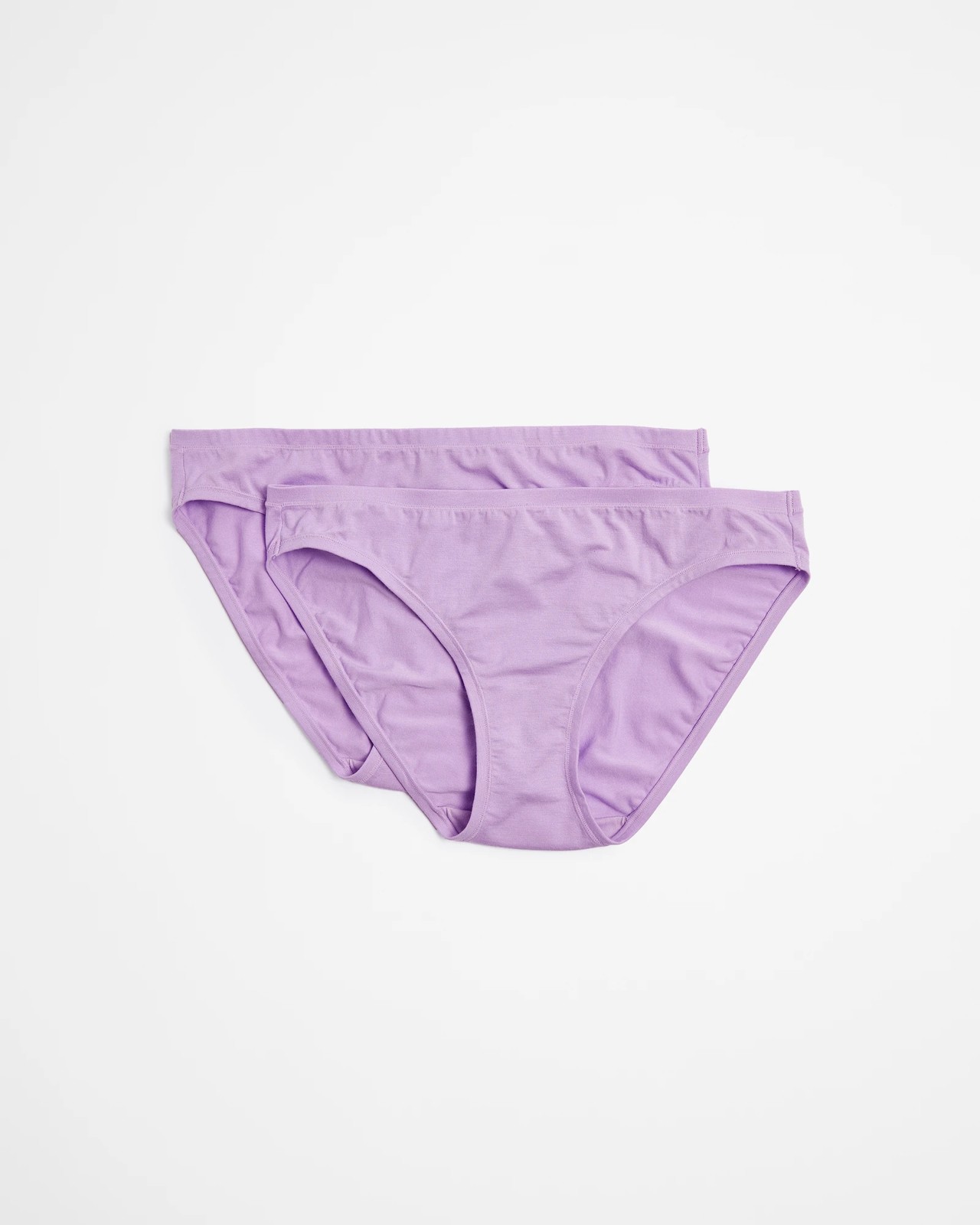 Buy Bamboo Fabric Women's Mid Rise Panty- Beige and Purple Pack of 2 Online  on Brown Living