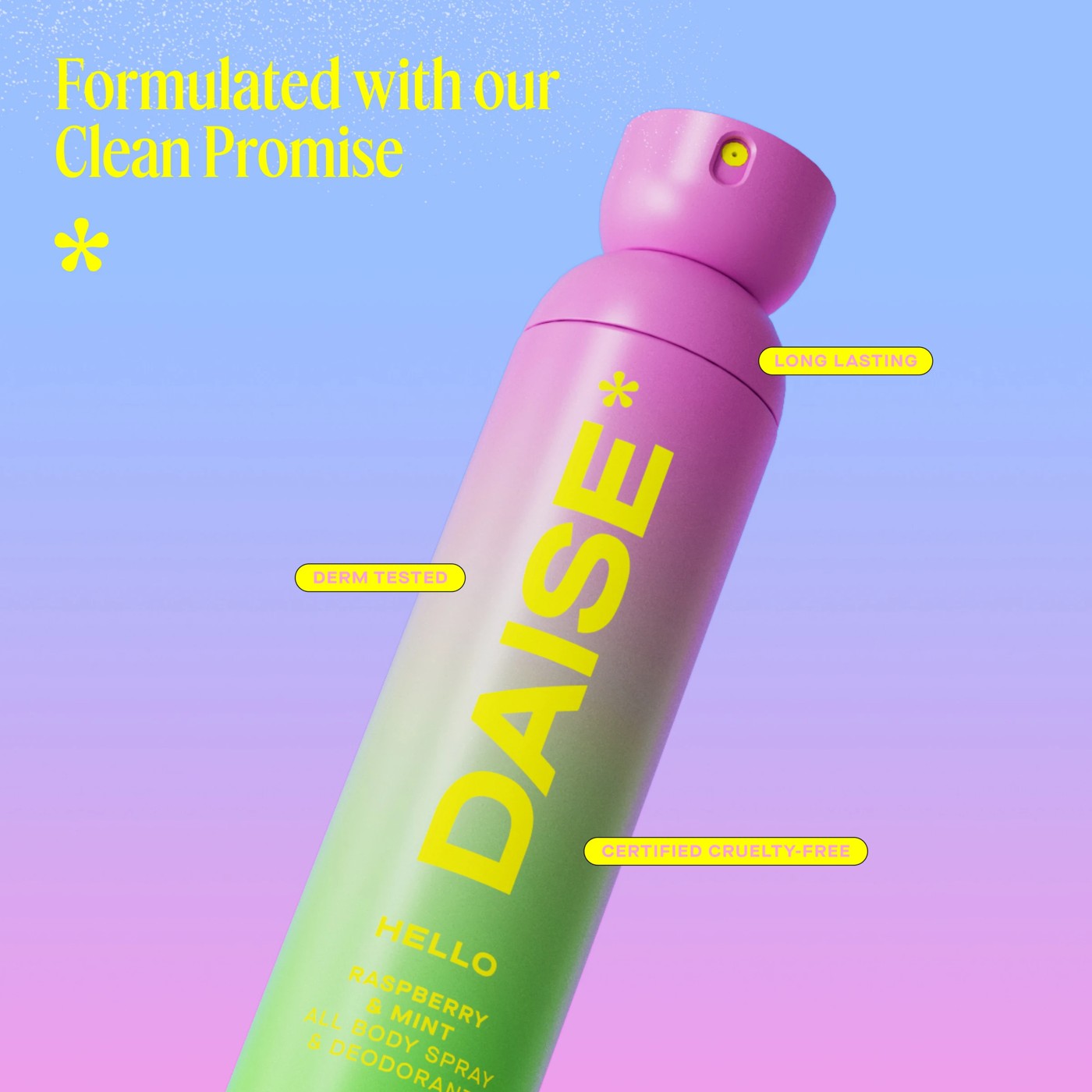 DAISE Hello All Body Spray and Deodorant 120ml - Raspberry and Mint 4 of 5