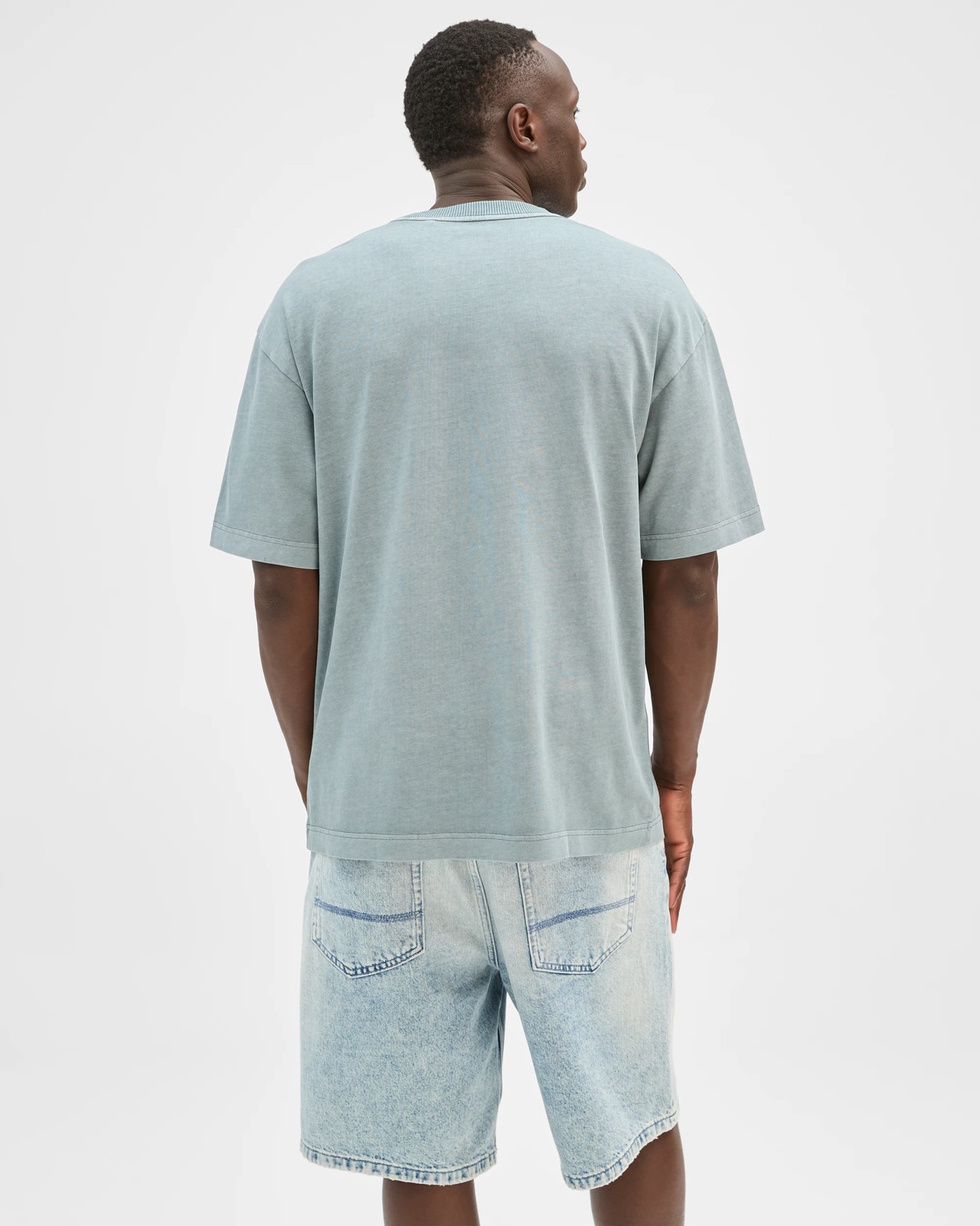 Commons Australian Cotton Boxy Heavyweight Core T-Shirt - Washed Trooper 6 of 6