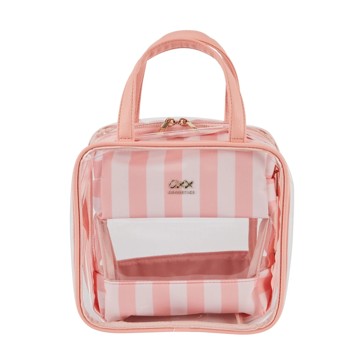 3 Piece Makeup Bag Set, Pink - OXX Cosmetics
