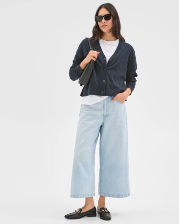 Culotte Denim Pants