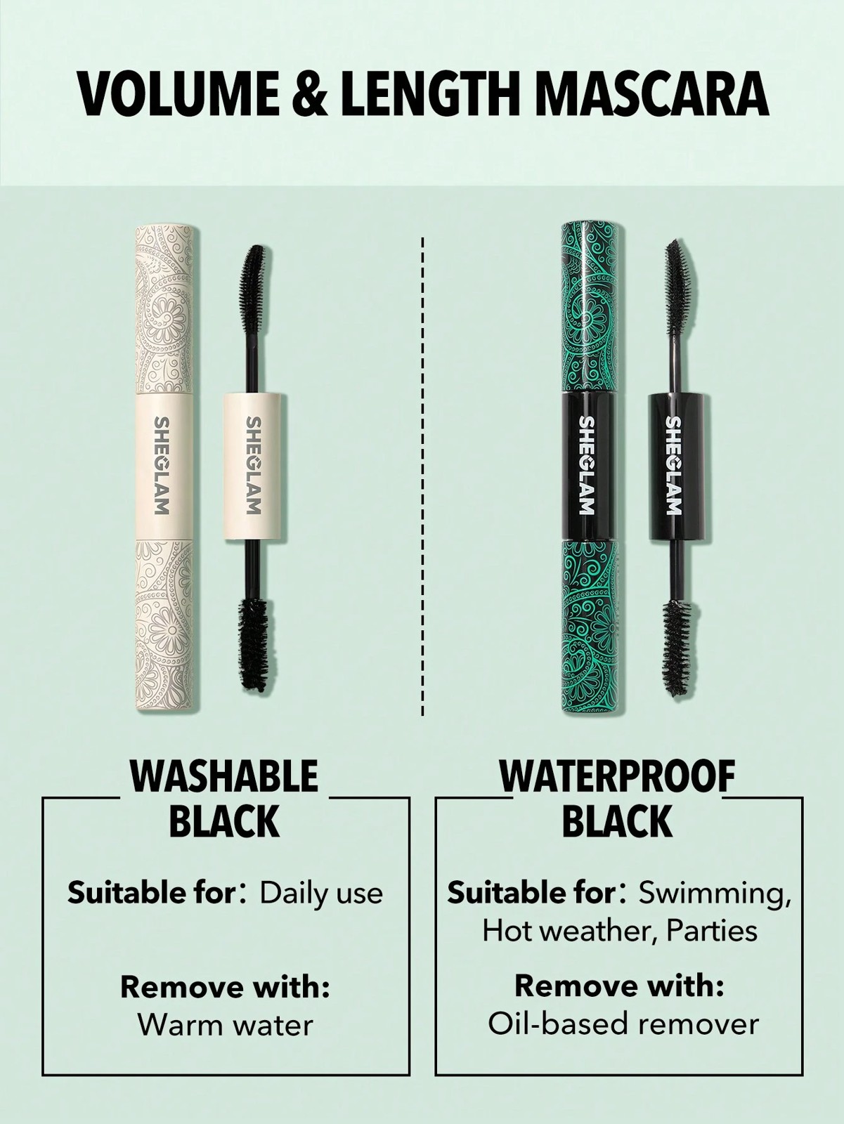 SHEGLAM All-In-One Volume & Length Mascara - Waterproof Black 4 of 6