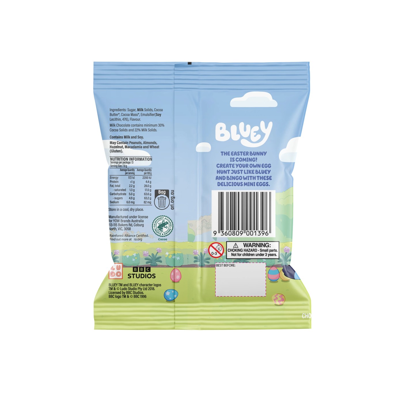 Bluey Milk Chocolate Eggs 100g 2 of 3