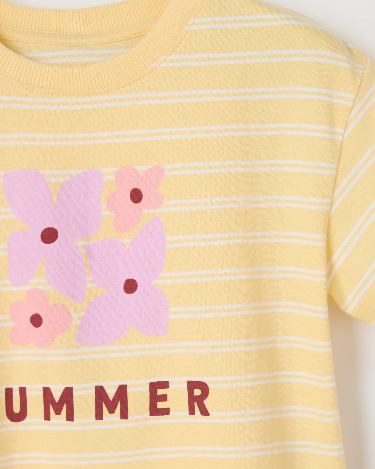 Australian Cotton Oversized T-Shirt - Yellow Stripe 6 of 6