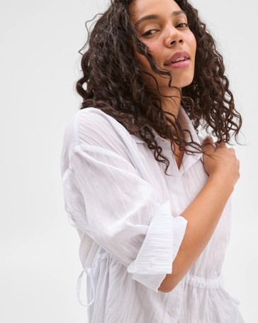 Long Sleeve Textured Shirt