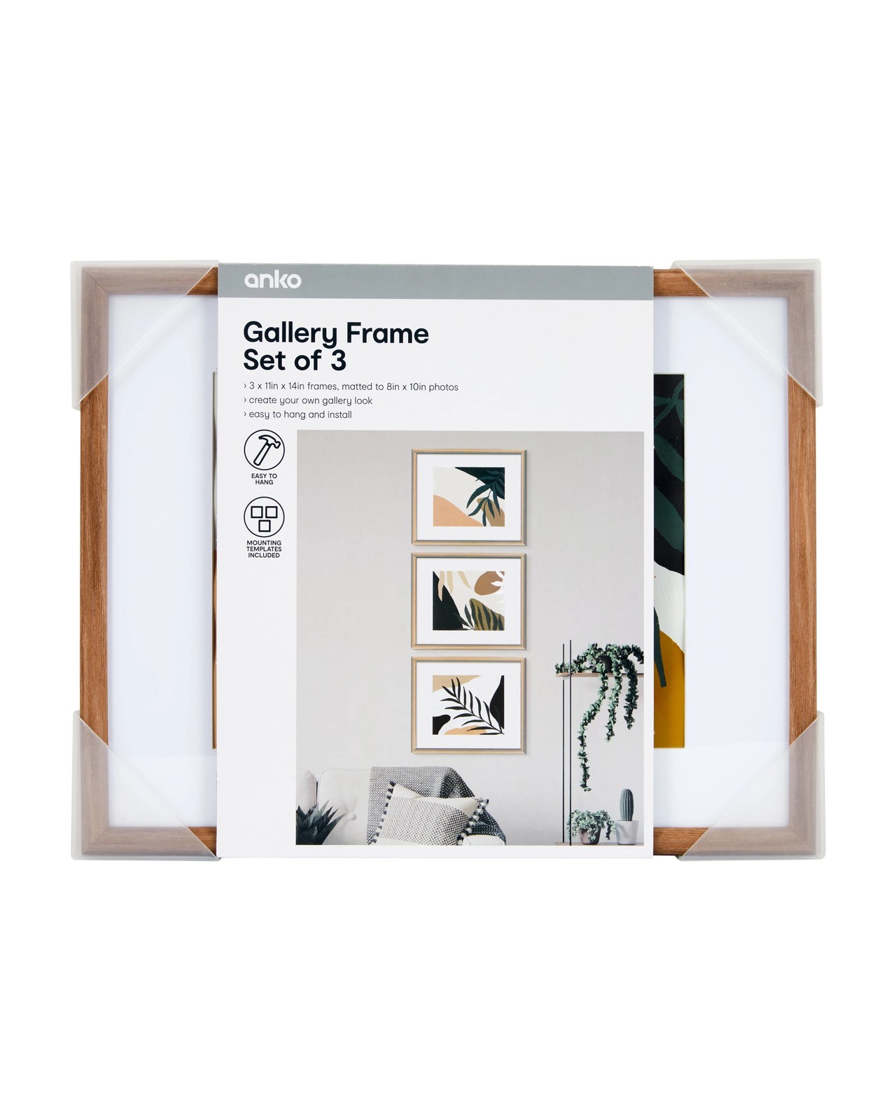 Anko Set of 3 Gallery Frame - Walnut 5 of 6