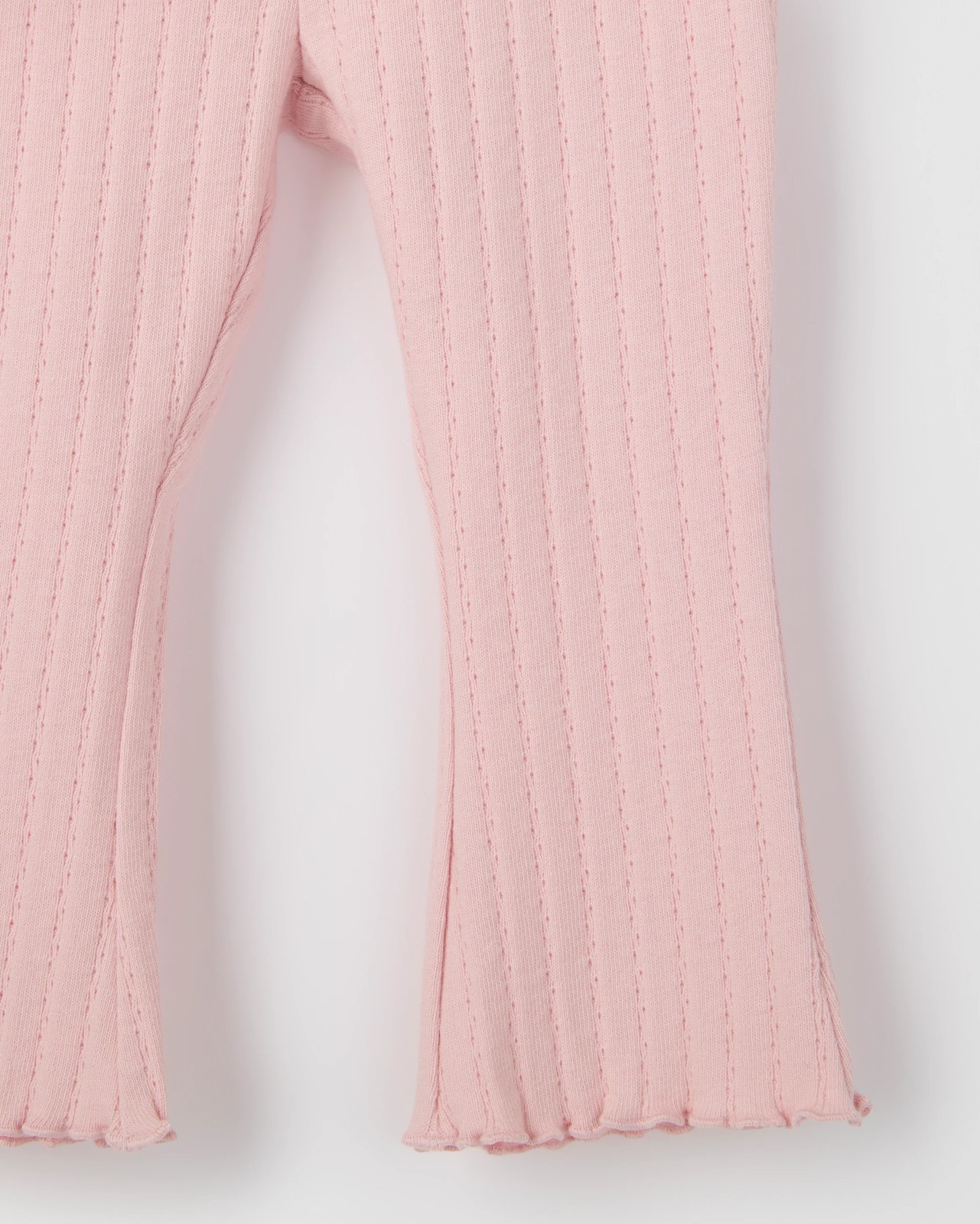 Baby Organic Cotton Jumper & Flare Pants 2 Piece Set - Teddy Stripe 6 of 6