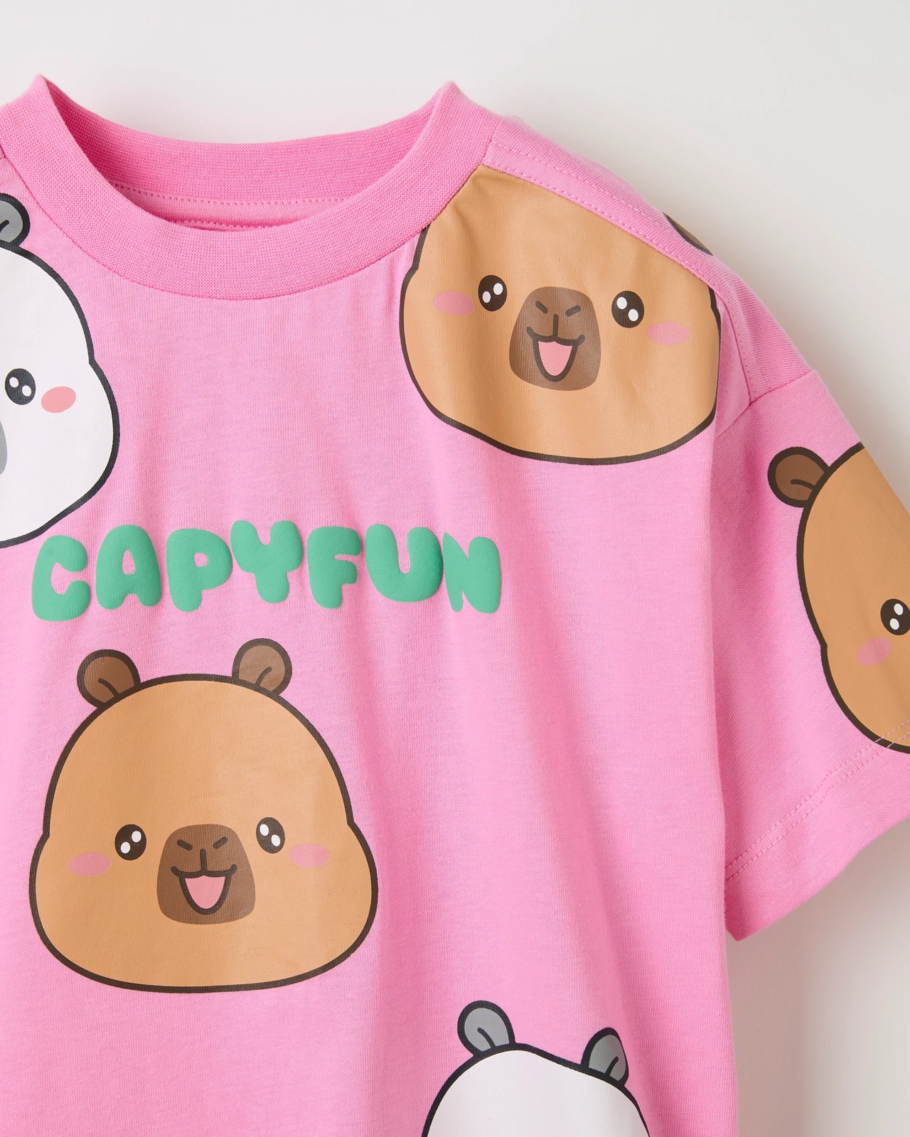 CapyFun Australian Cotton T-Shirt and Bike Shorts Set 2 of 3