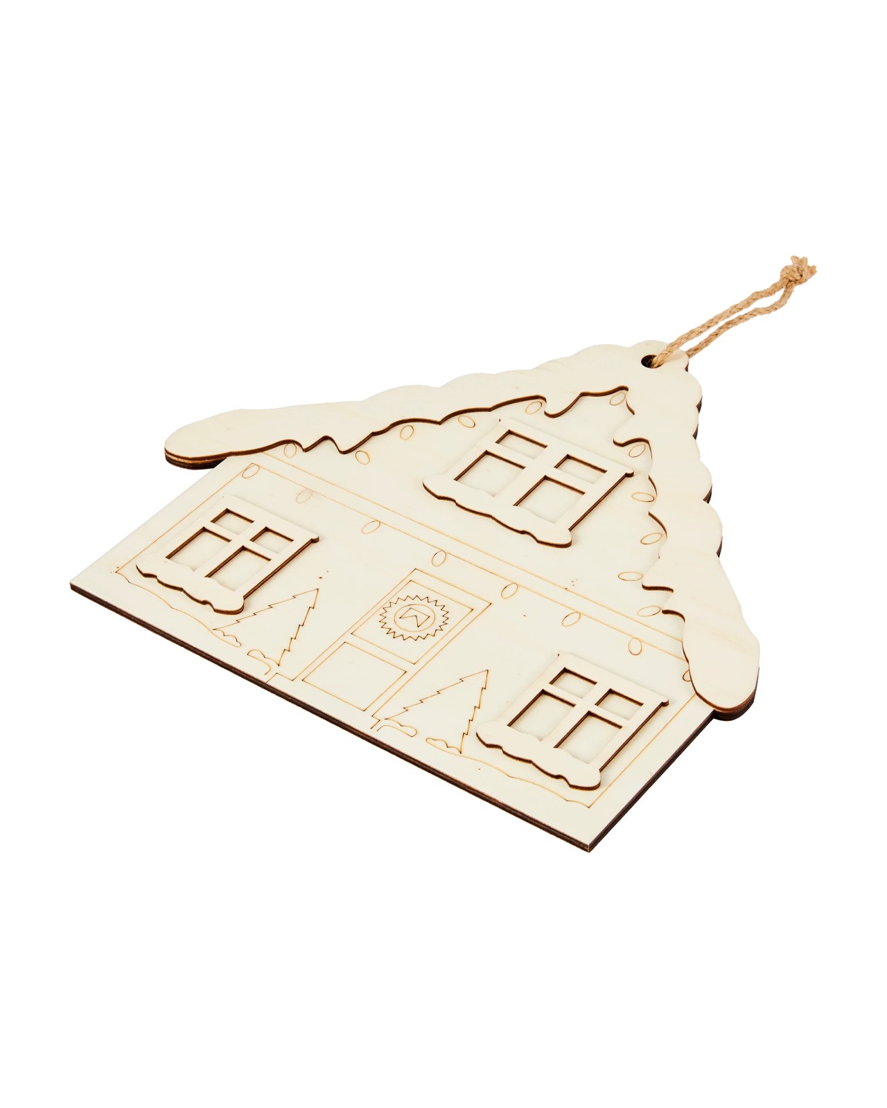 Anko Craft Wood Blank Gingerbread House 3 of 5