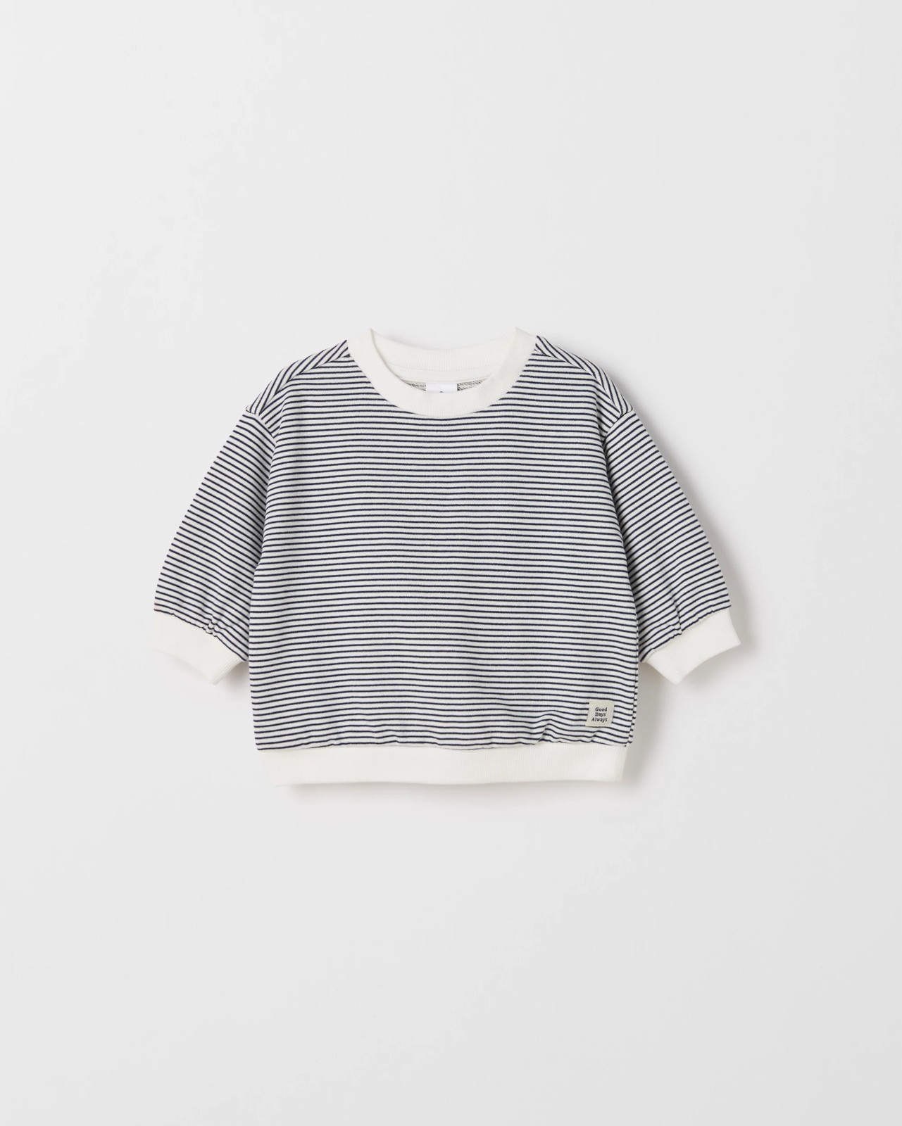 Baby Organic Cotton Striped Jumper 4 of 5