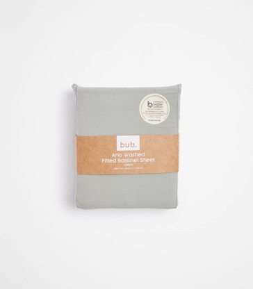 Fitted Bassinet Sheet Arlo Washed - bub.