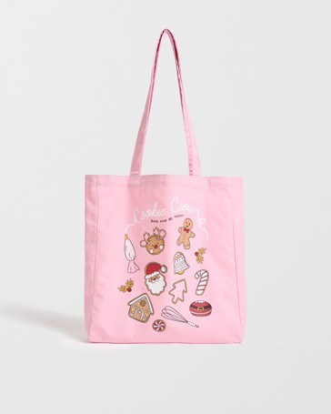Cotton Cookie Crew Christmas Tote Bag