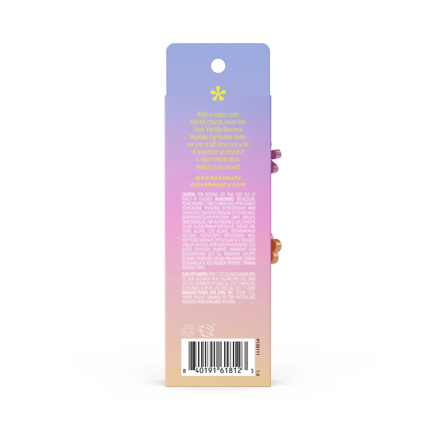 DAISE Peptide Lip Butter Balm 15ml - Very Vanilla 2 of 6