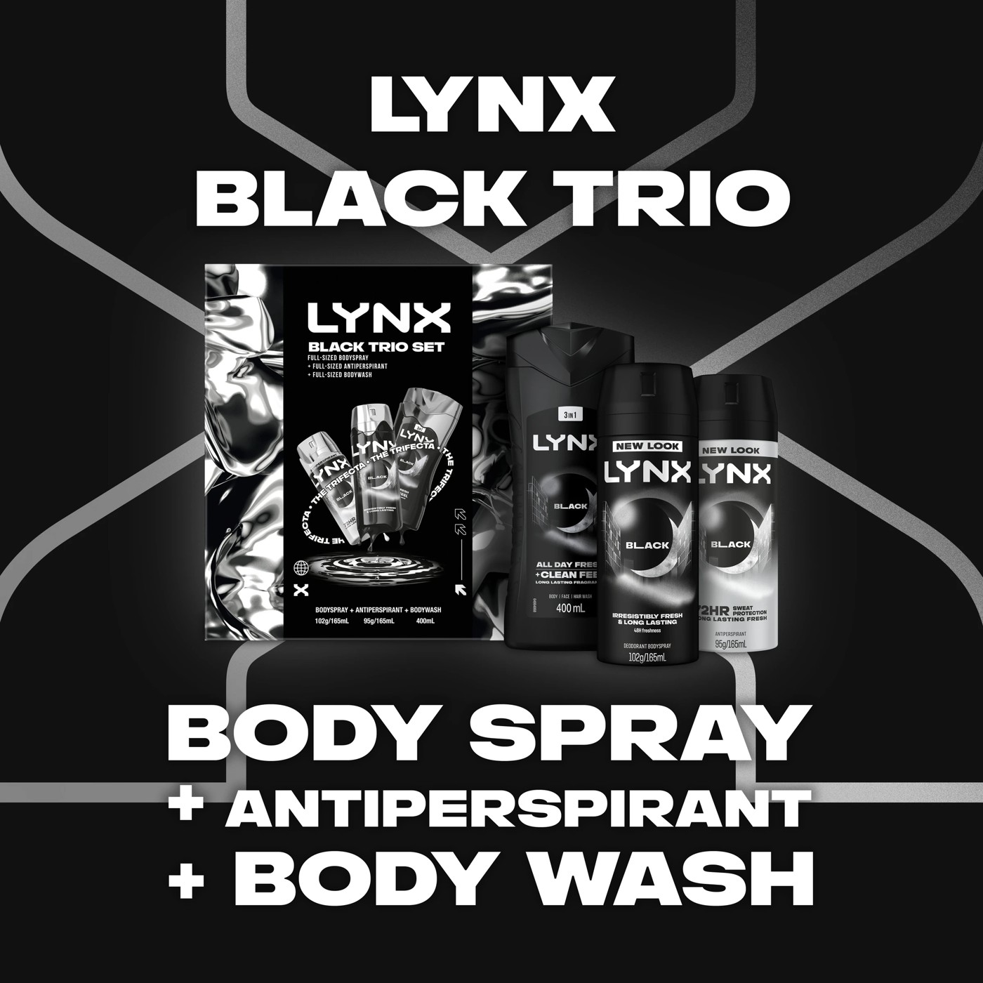 LYNX Black Trio Set 2 of 4