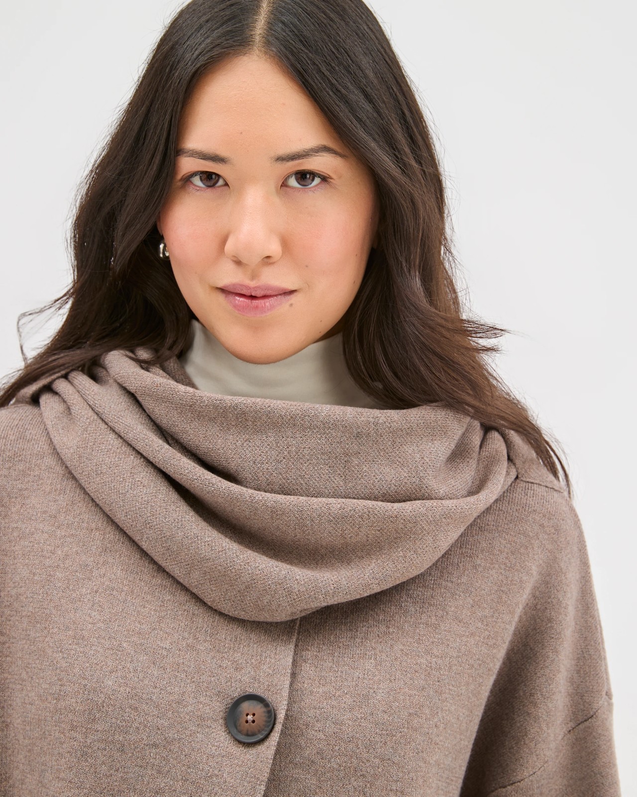 Wrap Scarf Knitted Coat 5 of 6