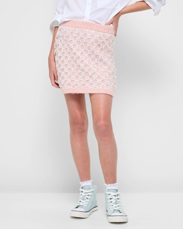 Beaded Knit Skirt