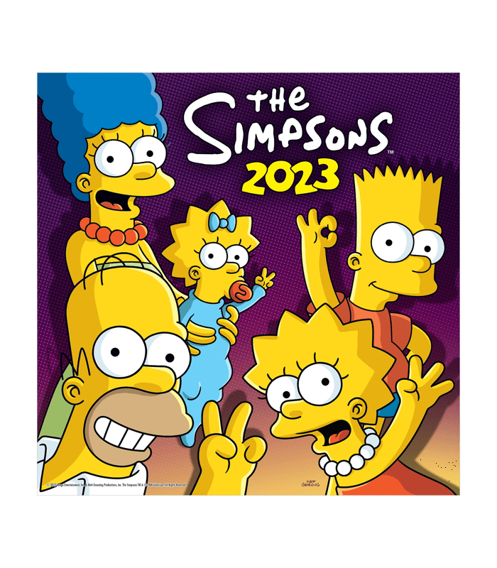 Calendrier Simpsons 2023 en boîte