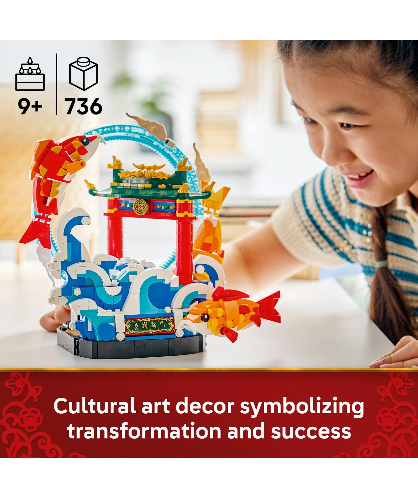 LEGO® Spring Festival Prosperity Carp Leaping 80120 2 of 5