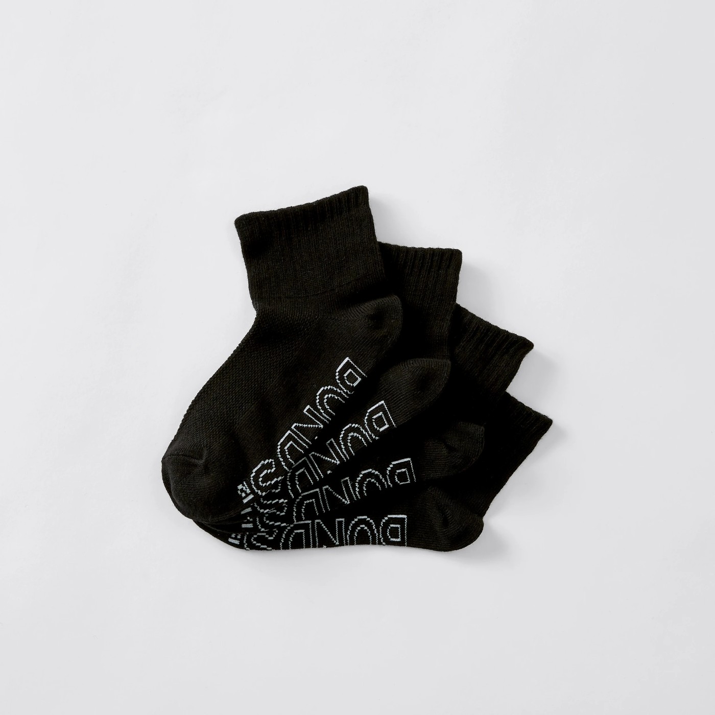 4 Pack Bonds Quarter Crew Socks 2 of 2