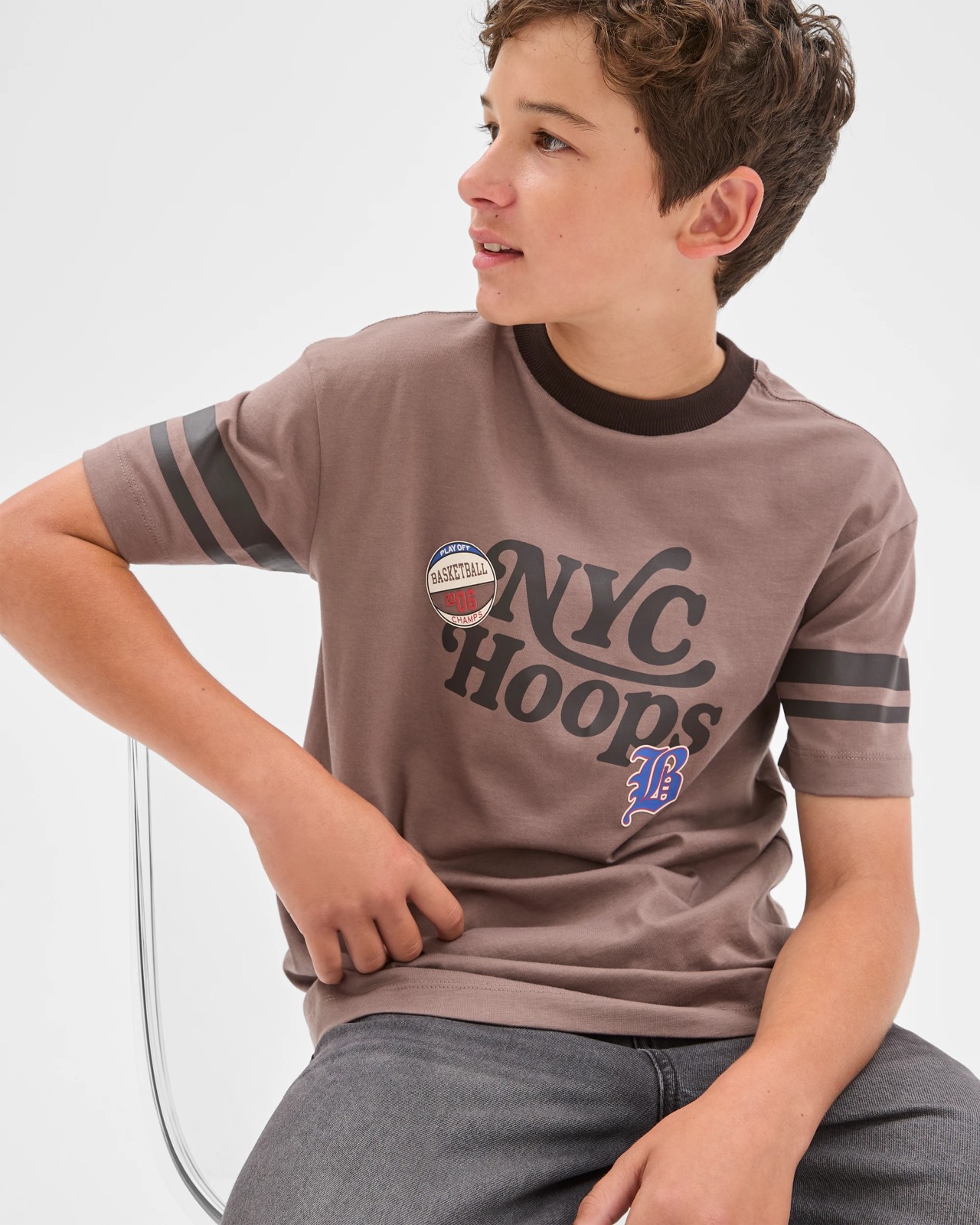 Australian Cotton Short Sleeve T-Shirt - Brown 2 of 6