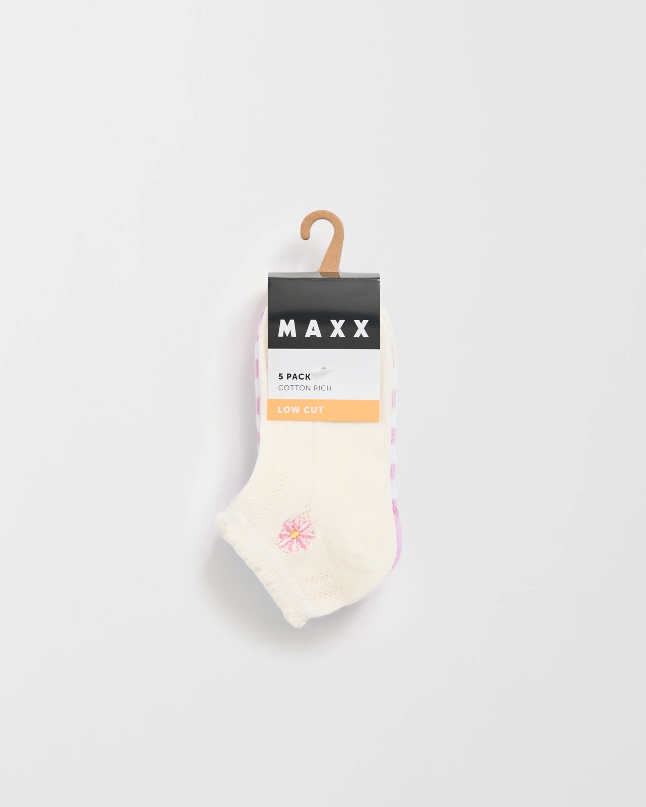Maxx Australian Cotton Blend 5 Pack Low Cut Socks 3 of 3