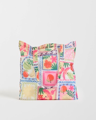 Fold Up Shopper Tote Bag
