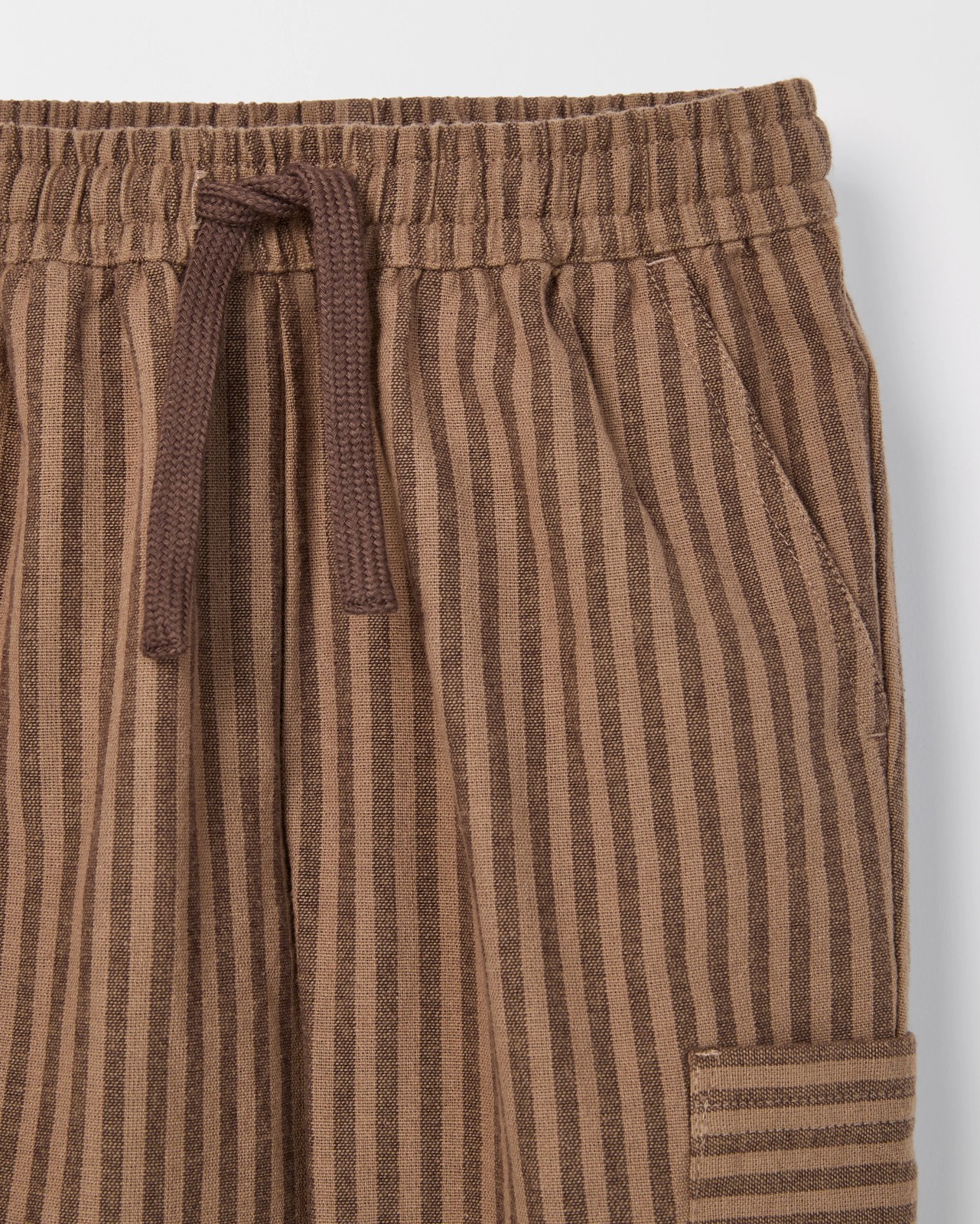 Lightweight Woven Pull-On Pants - Hot Fudge 6 of 6