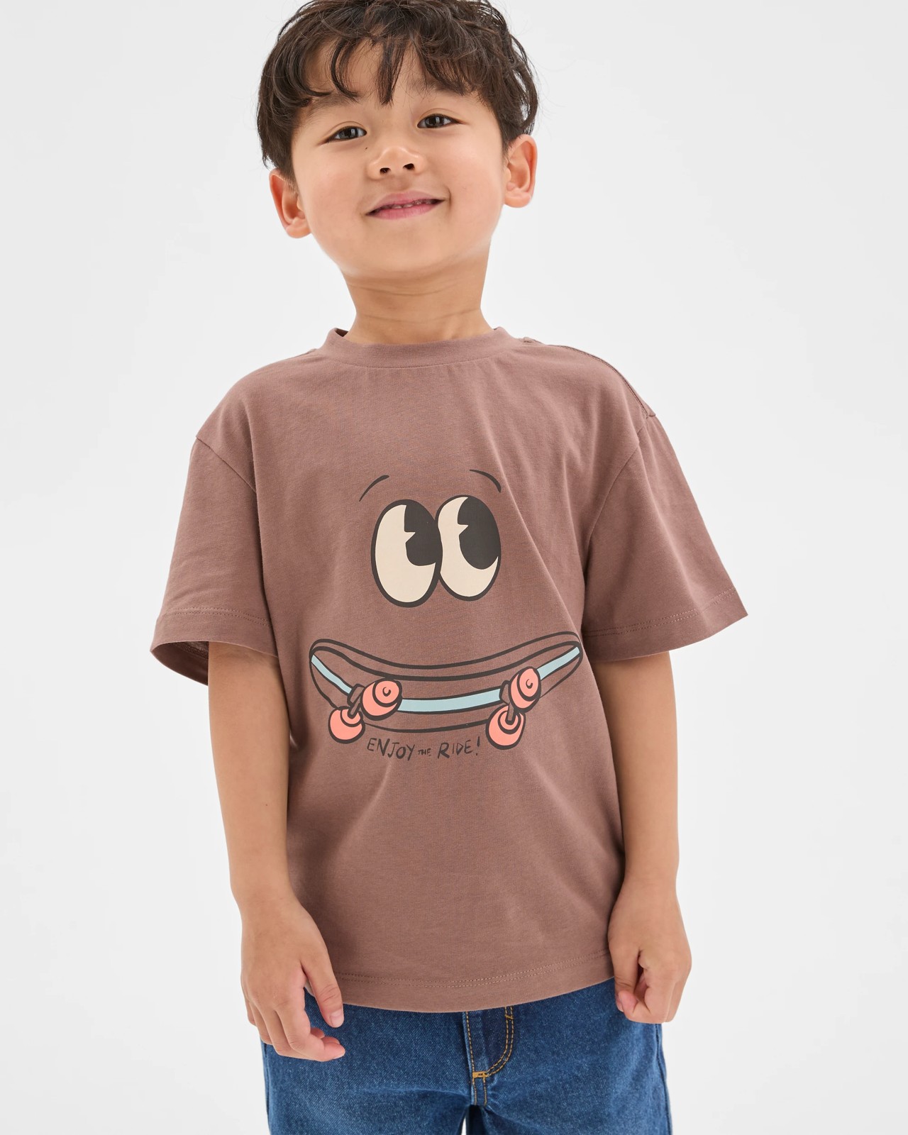Australian Cotton Short Sleeve T-Shirt - Brown 3 of 6