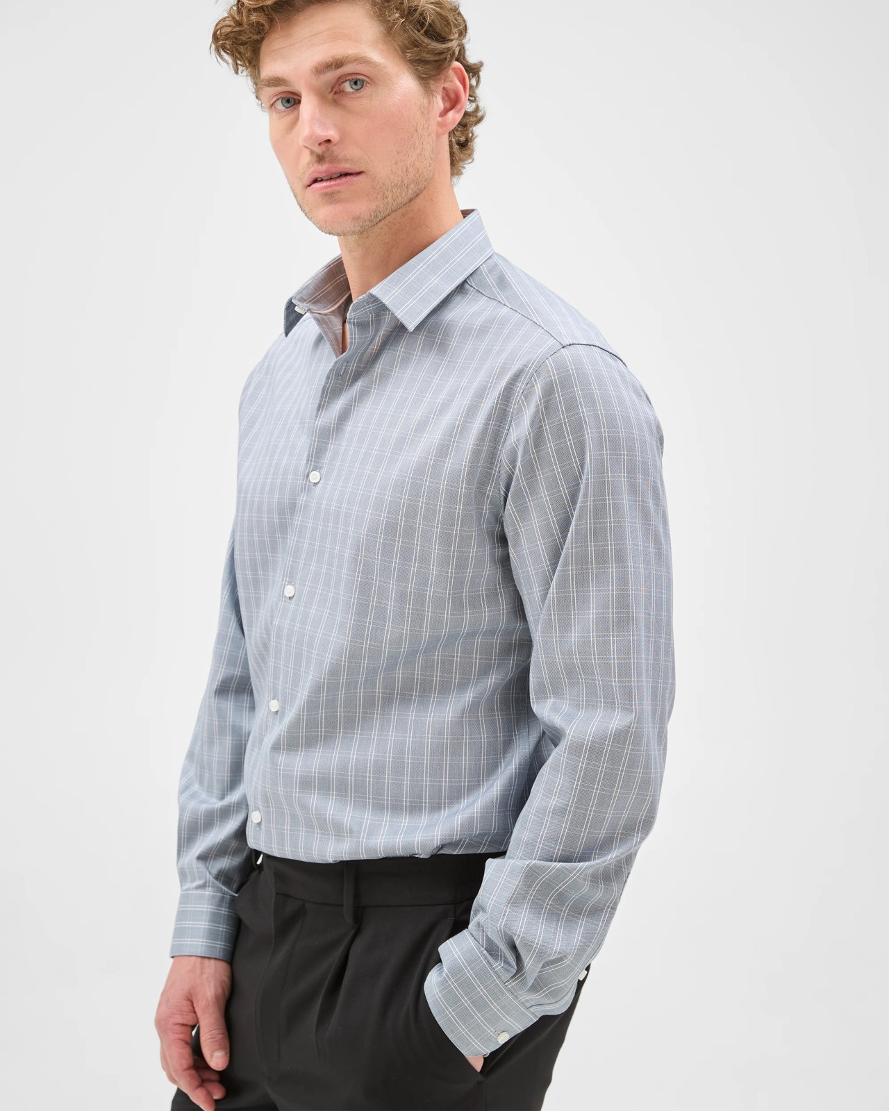 Preview Australian Cotton Non Iron Large Check Shirt 5 of 6