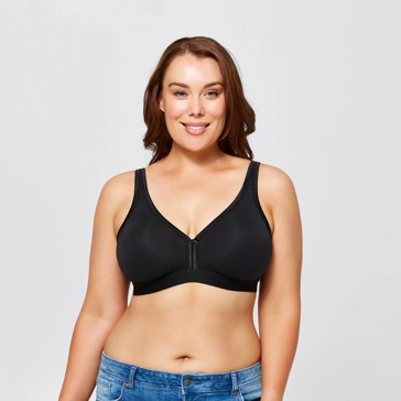 Australian Cotton Blend Womens Plus Size Moulded Wirefree Bra