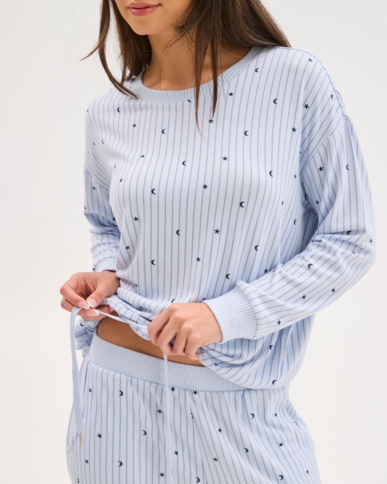 Printed Cosy Pyjama Sleep Set - Moon & Stars 5 of 5