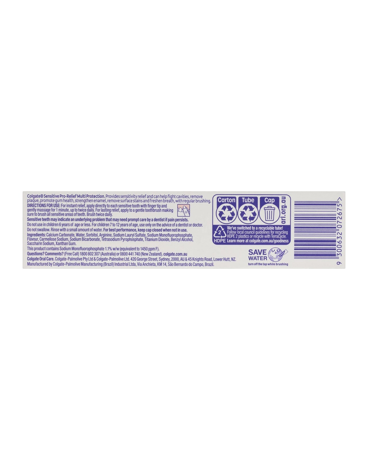 Colgate Sensitive Pro-Relief Toothpaste 2 of 5