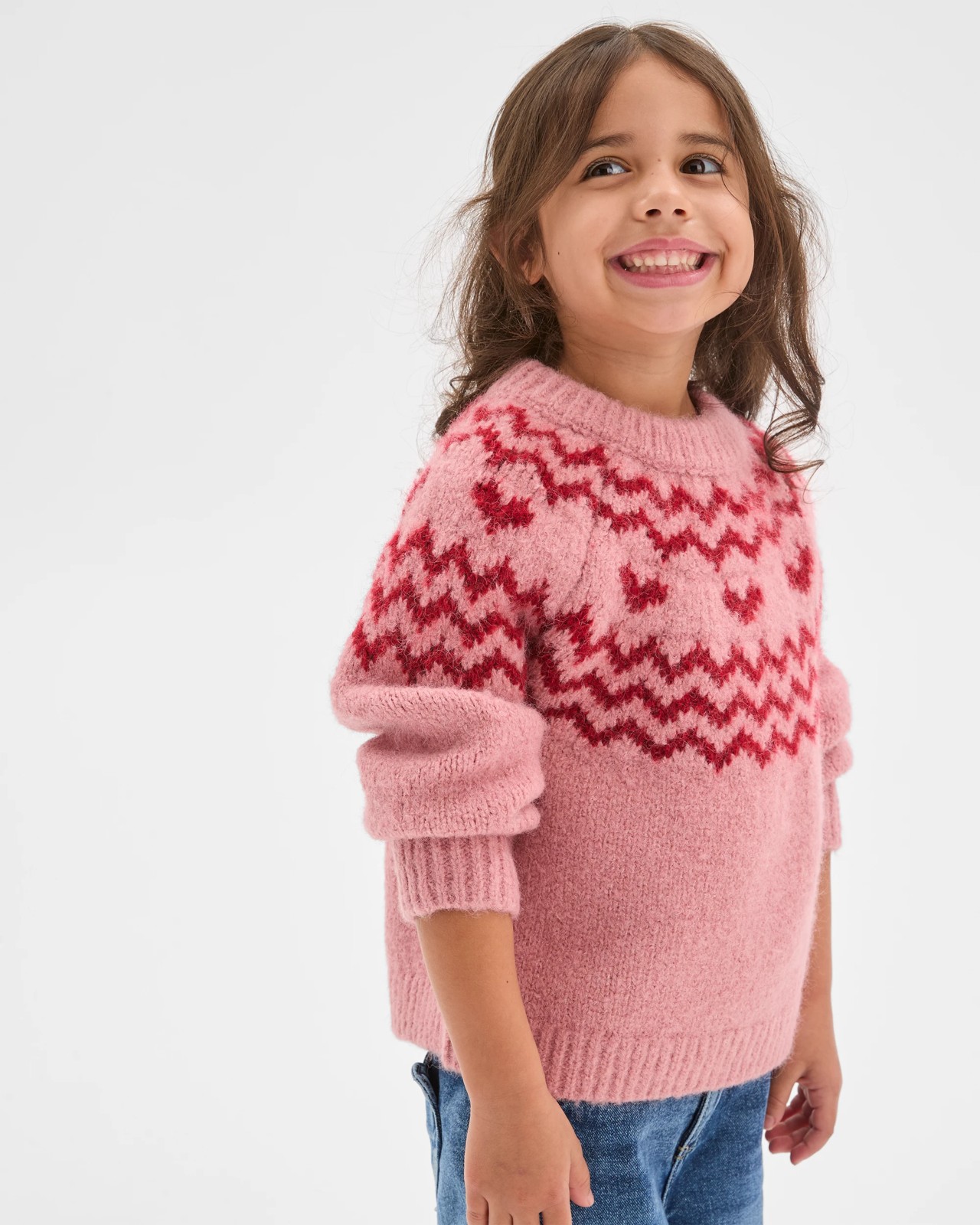 Long Sleeve Fairisle Knit Sweater 3 of 6