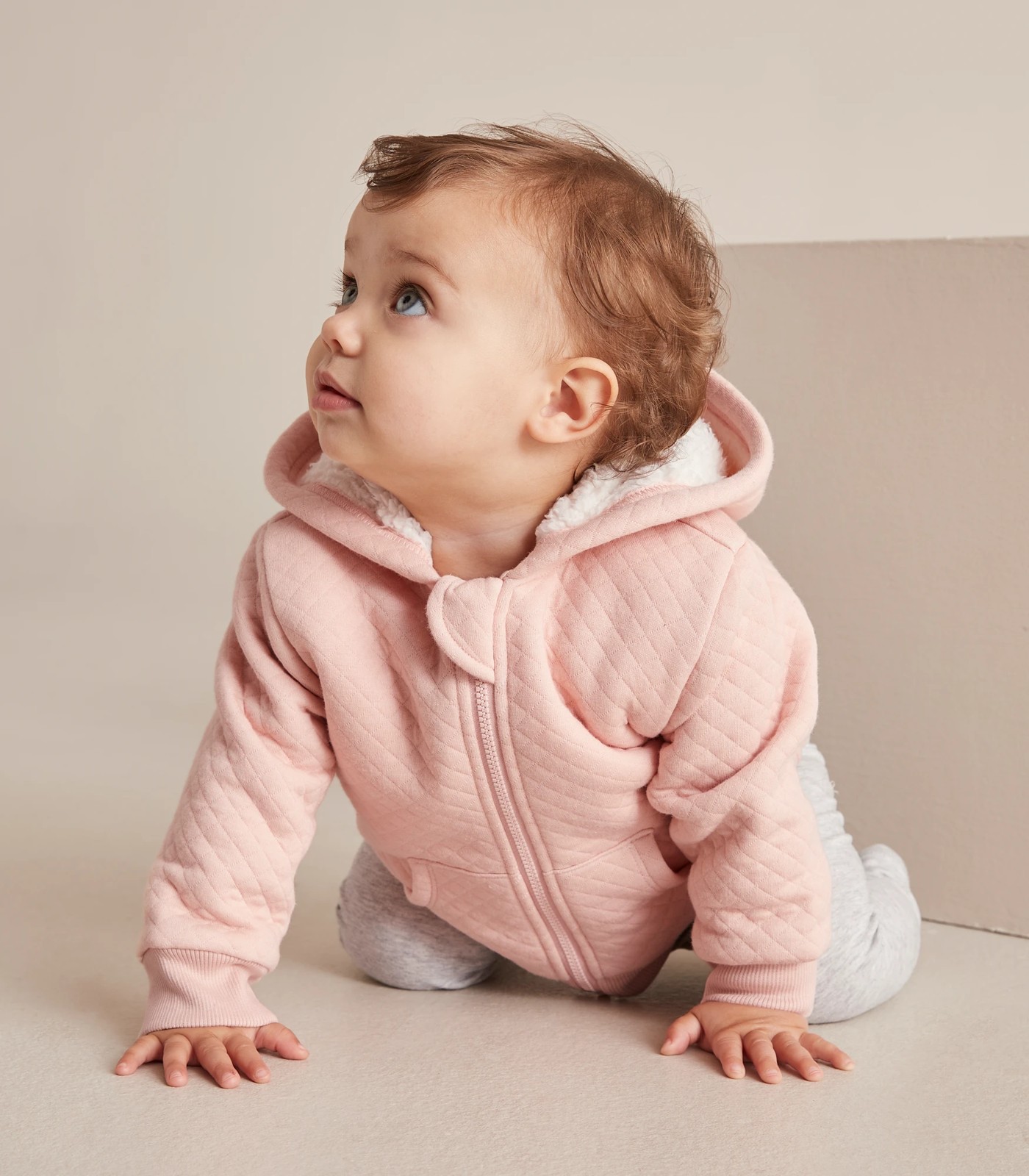 Baby Sherpa Quilted Zip Hoodie 4 of 6