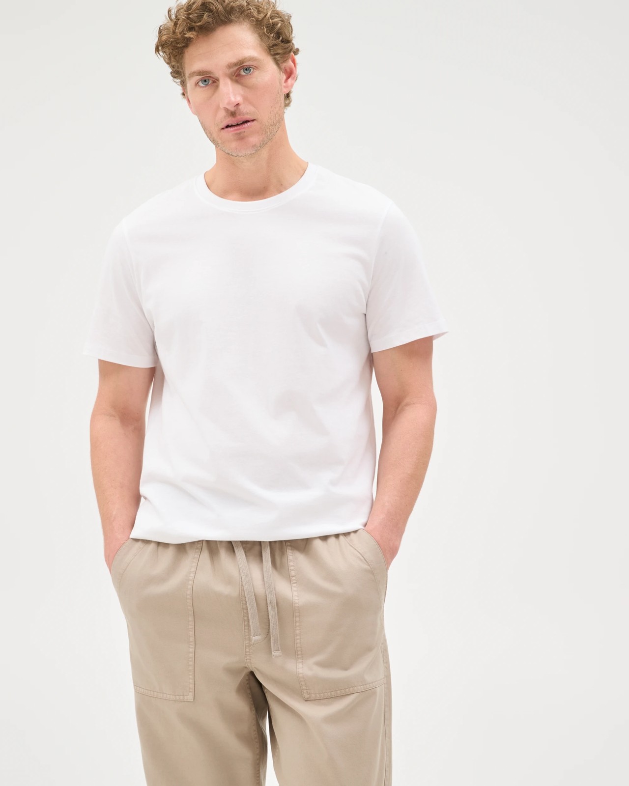 Elastic Waist Beach Pants - Elephant Skin 4 of 5