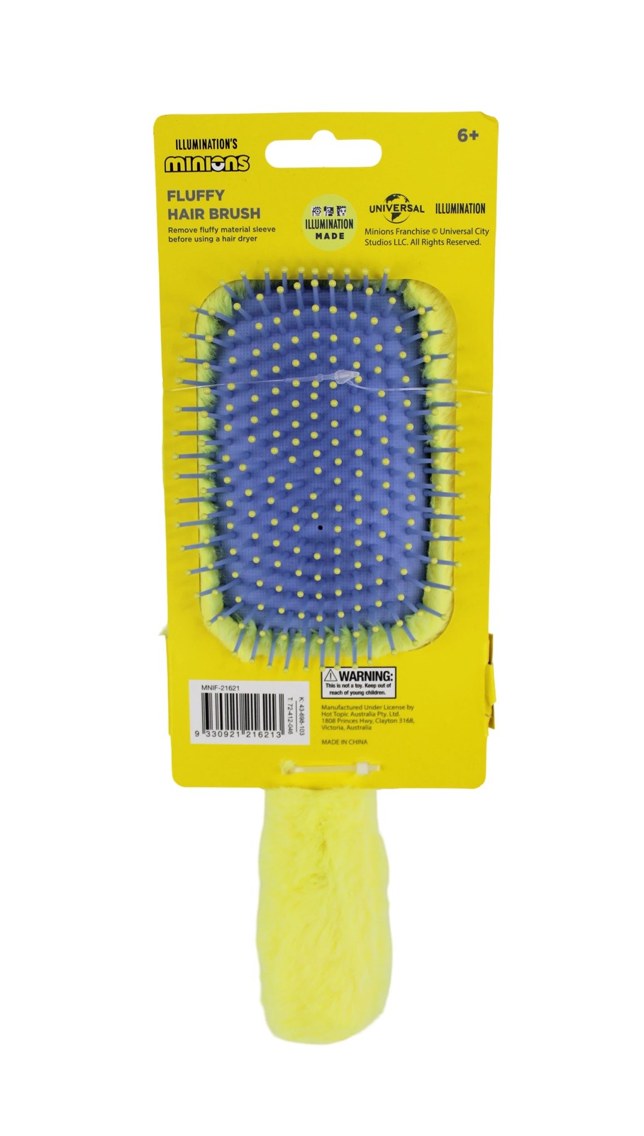 Illumination's Minion Fluffy Hair Brush 4 of 4