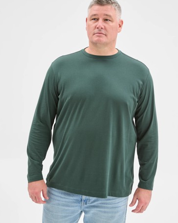 Plus Size Australian Cotton Long Sleeve T-Shirt