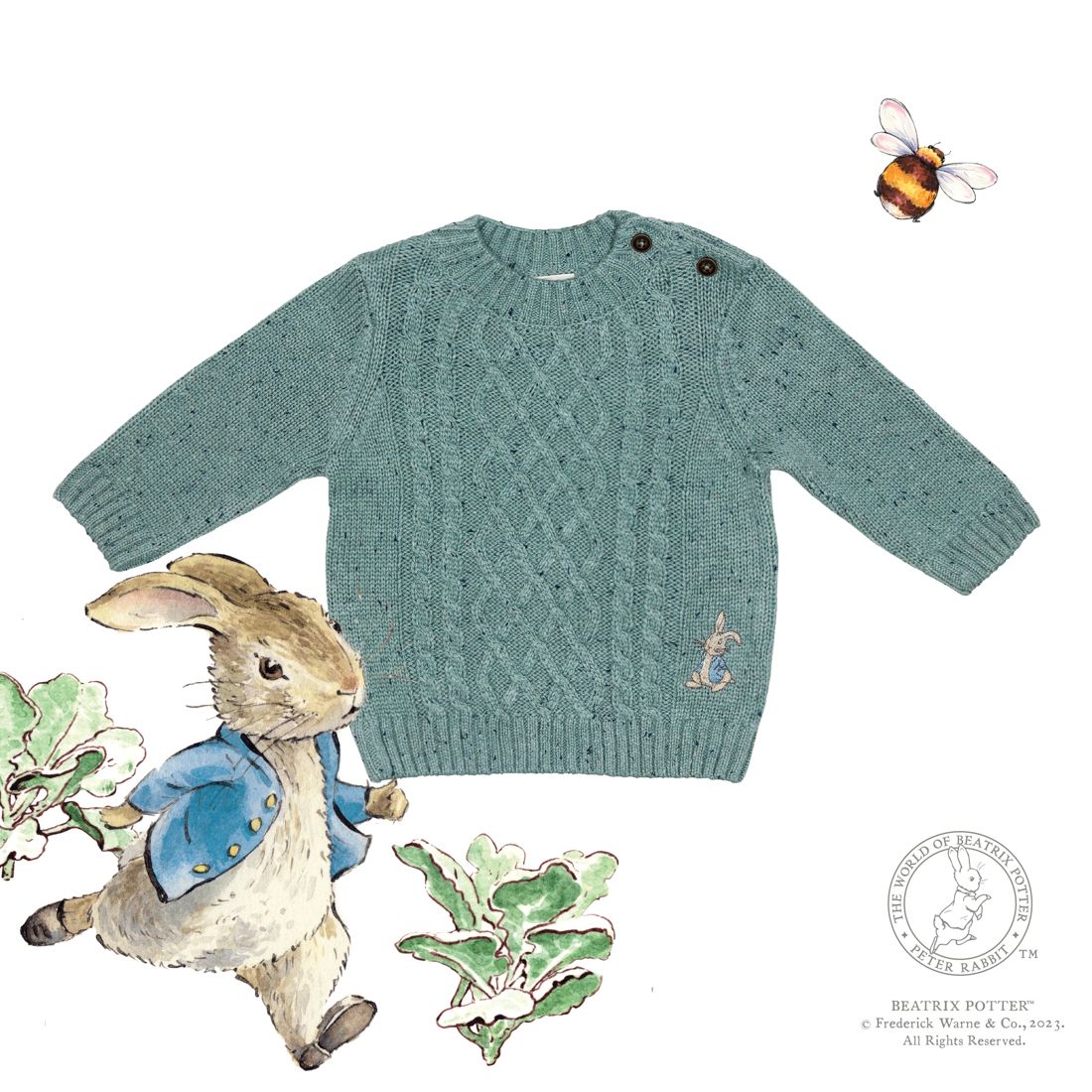 Peter Rabbit Baby Cable Knit Jumper Target Australia