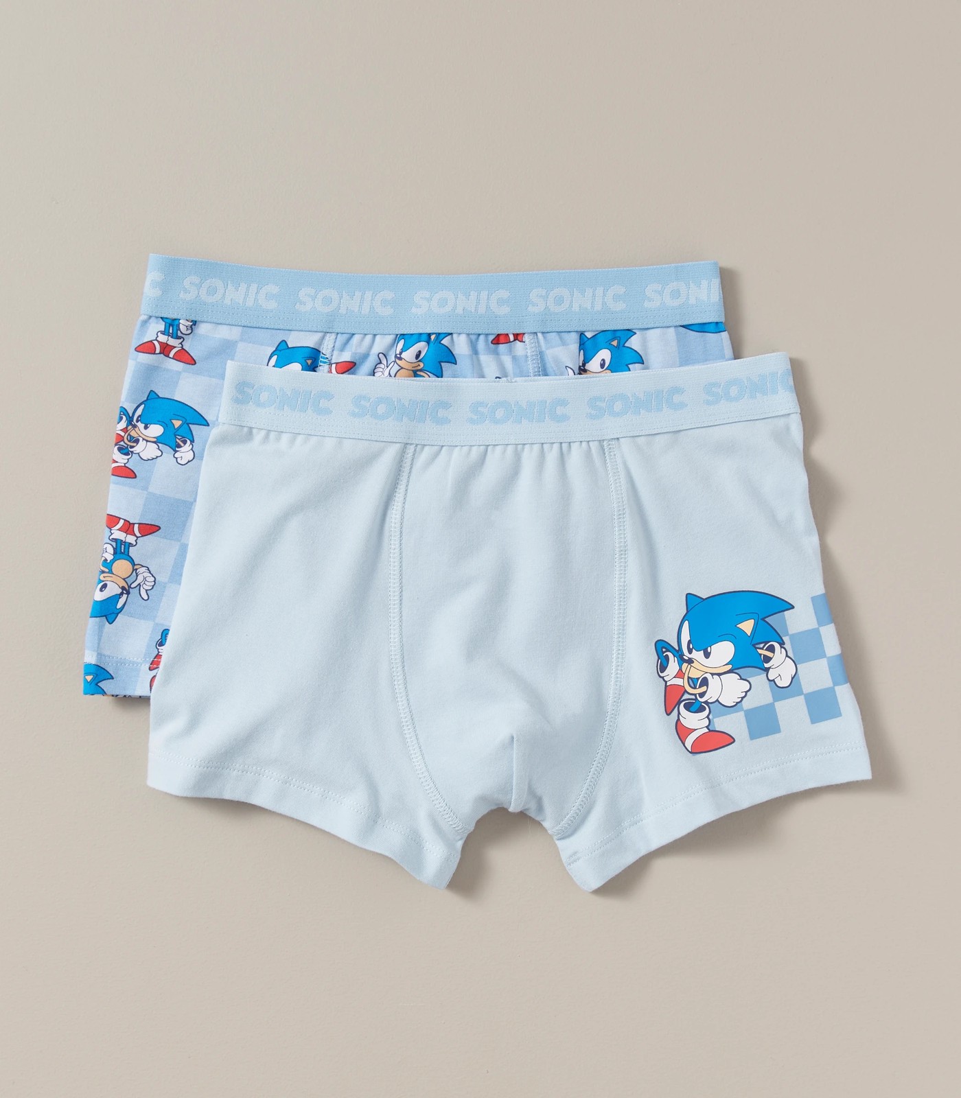 Sonic the Hedgehog pack 2 kids boxer assorted