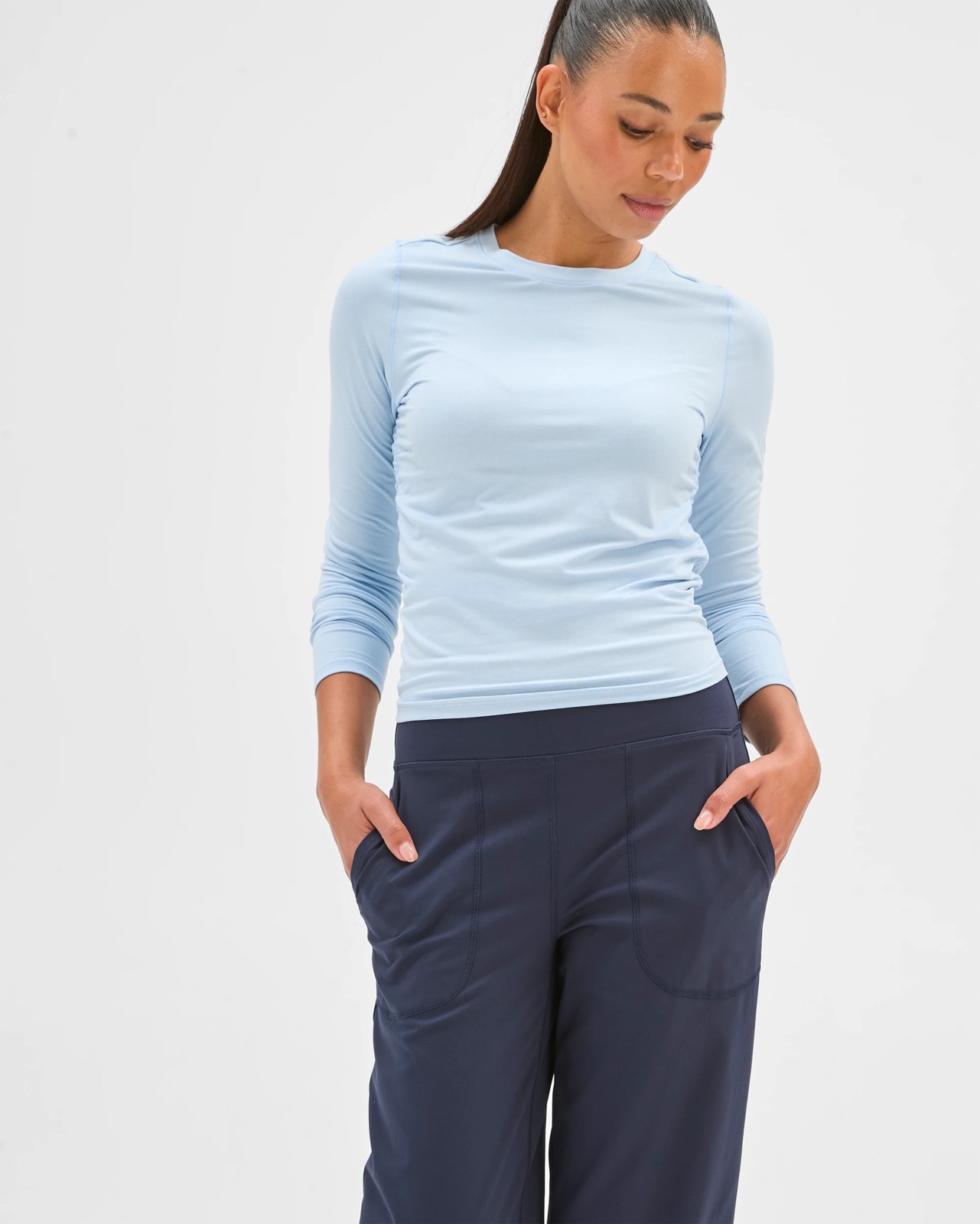 Active Studio Soft Wide Leg Pants - Navy 4 of 5