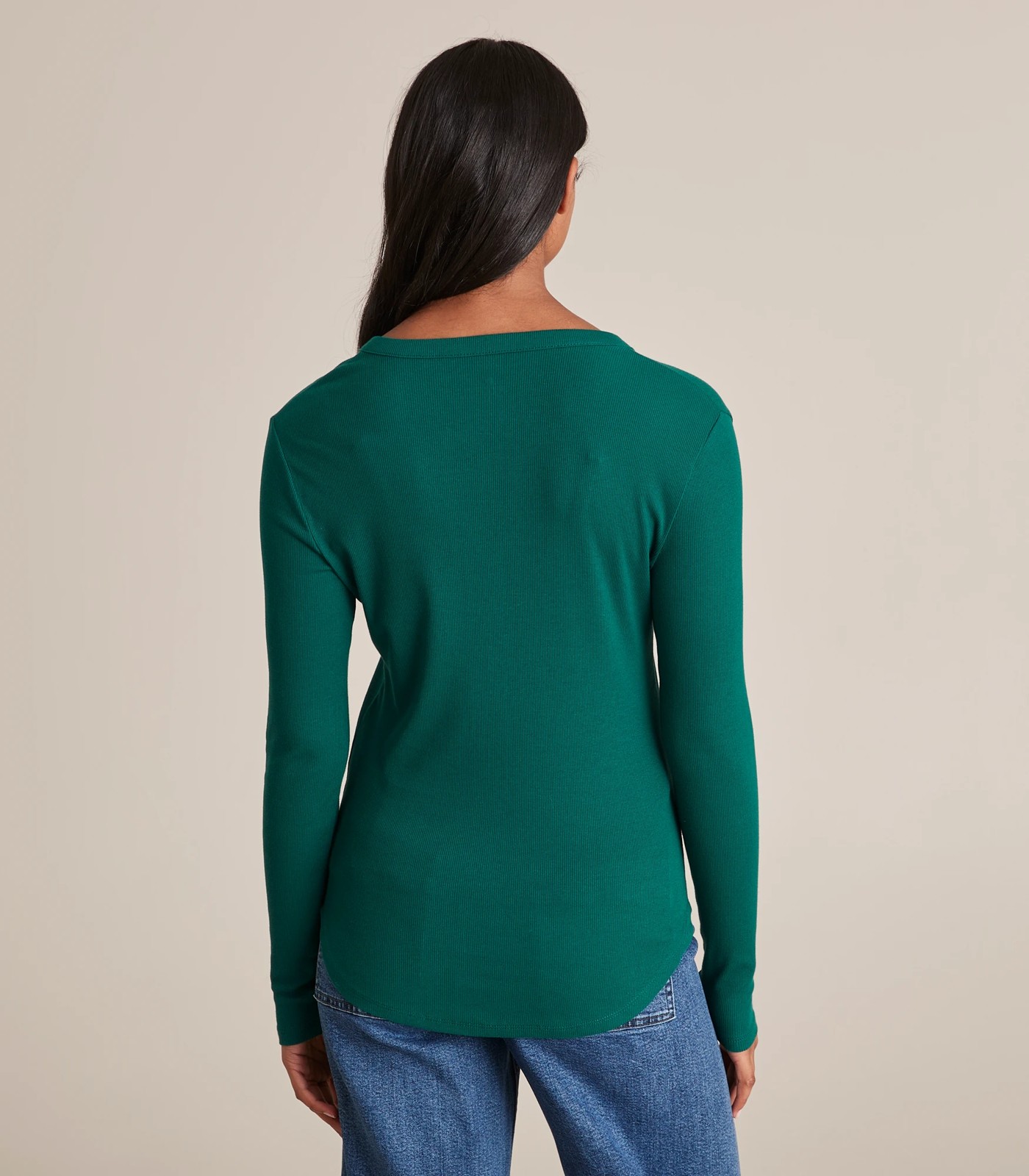 Organic Cotton Long Sleeve Henley Top