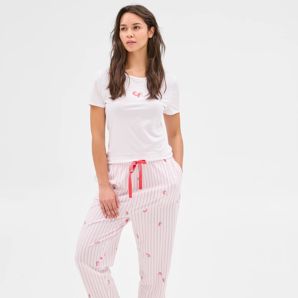 Womens Australian Cotton Jersey 7/8 Length Sleep Pyjama Pants