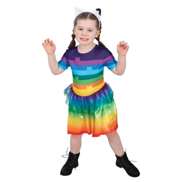 Gabby's Dollhouse Rainbow Kids Tutu Size 3-5