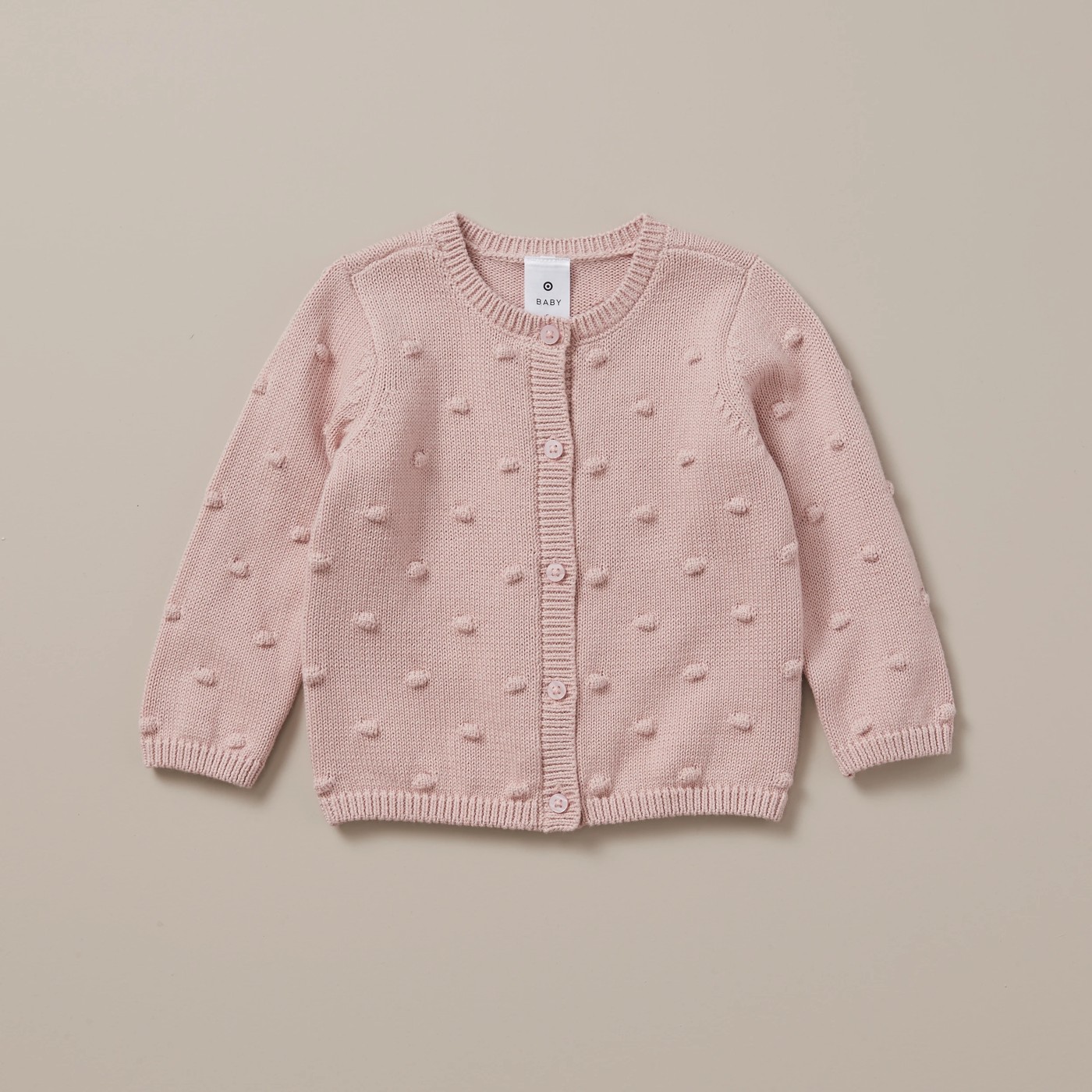 Baby Organic Cotton Pom-Pom Knit Cardigan 4 of 4